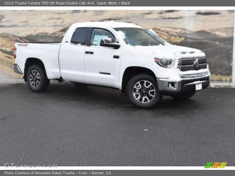 Super White / Black 2020 Toyota Tundra TRD Off Road Double Cab 4x4