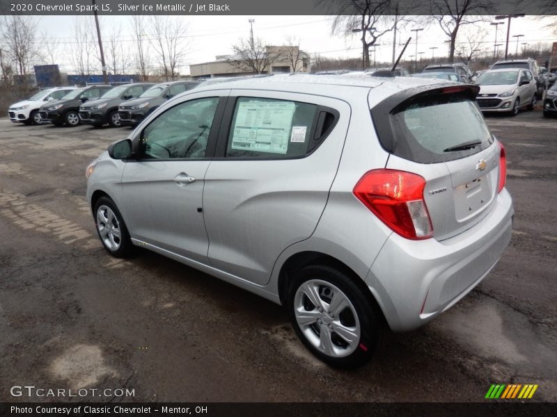Silver Ice Metallic / Jet Black 2020 Chevrolet Spark LS