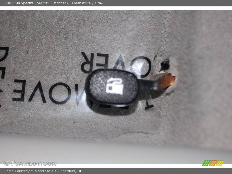 Clear White / Gray 2006 Kia Spectra Spectra5 Hatchback