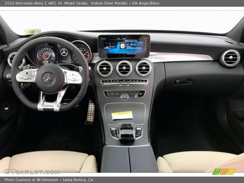 Iridium Silver Metallic / Silk Beige/Black 2020 Mercedes-Benz C AMG 43 4Matic Sedan