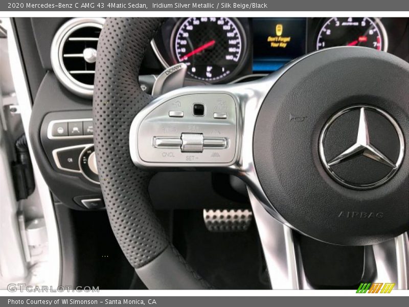 Iridium Silver Metallic / Silk Beige/Black 2020 Mercedes-Benz C AMG 43 4Matic Sedan