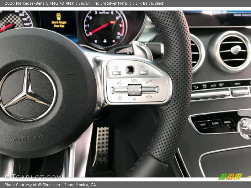 Iridium Silver Metallic / Silk Beige/Black 2020 Mercedes-Benz C AMG 43 4Matic Sedan