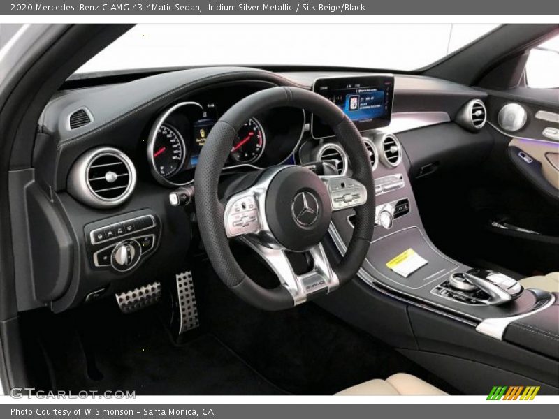 Iridium Silver Metallic / Silk Beige/Black 2020 Mercedes-Benz C AMG 43 4Matic Sedan