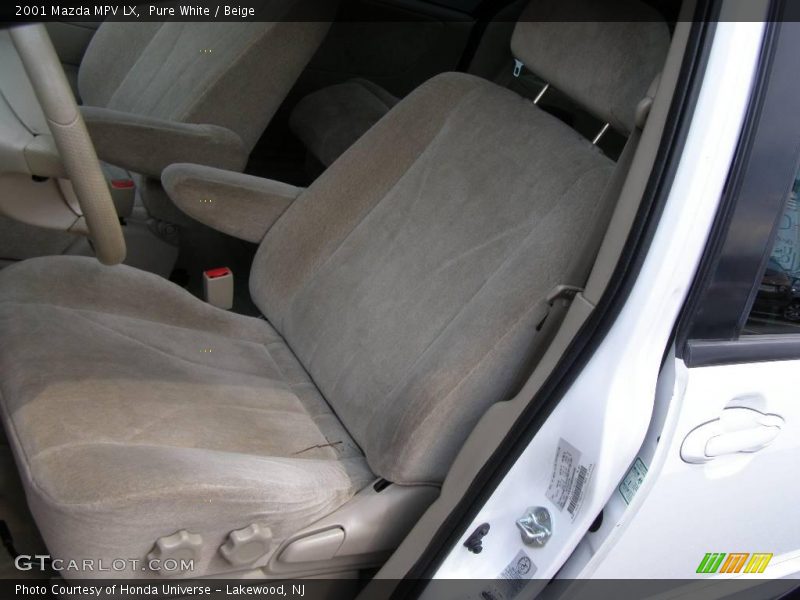 Pure White / Beige 2001 Mazda MPV LX