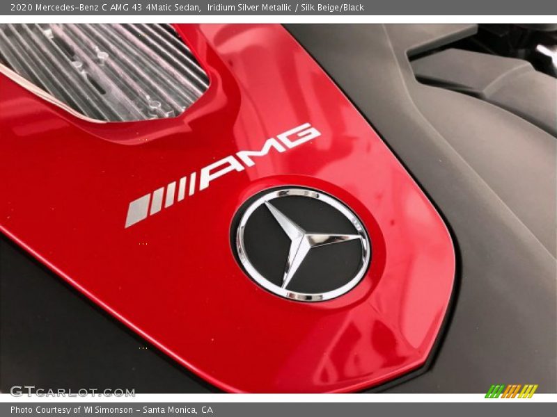 Iridium Silver Metallic / Silk Beige/Black 2020 Mercedes-Benz C AMG 43 4Matic Sedan