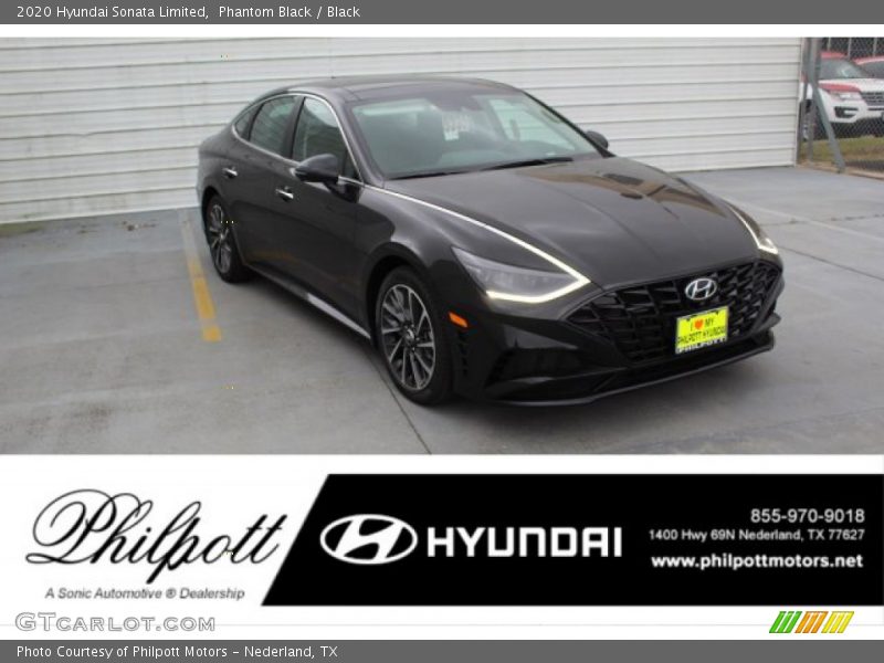 Phantom Black / Black 2020 Hyundai Sonata Limited
