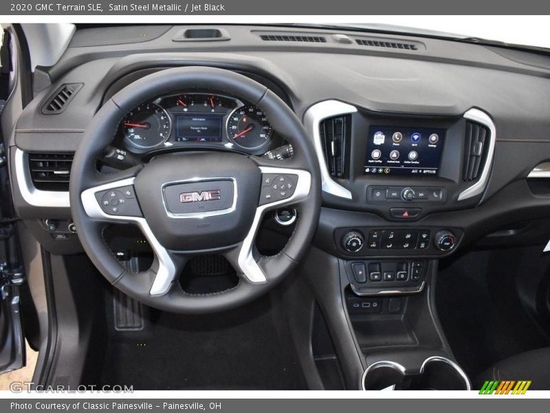 Satin Steel Metallic / Jet Black 2020 GMC Terrain SLE