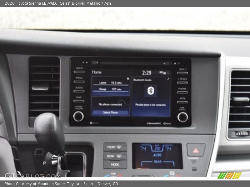 Celestial Silver Metallic / Ash 2020 Toyota Sienna LE AWD