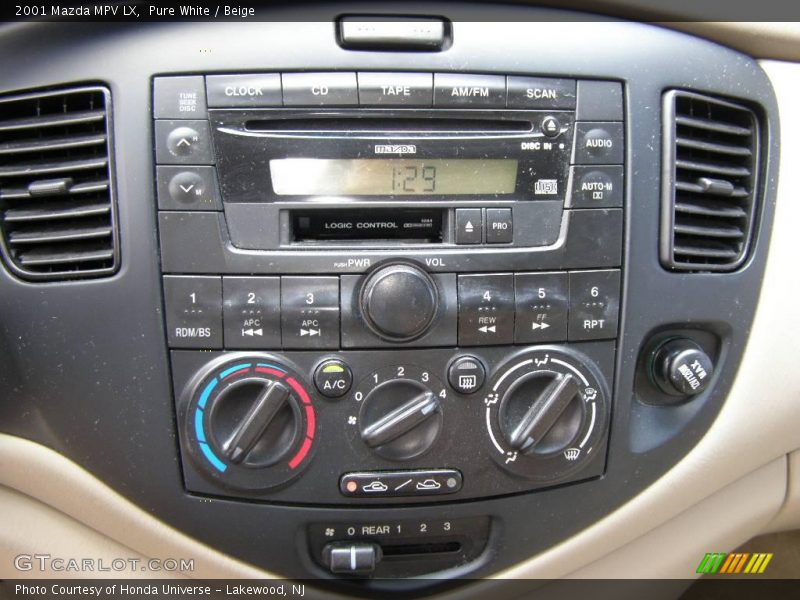 Pure White / Beige 2001 Mazda MPV LX