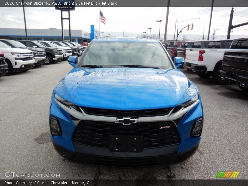 Bright Blue Metallic / Jet Black 2020 Chevrolet Blazer RS AWD