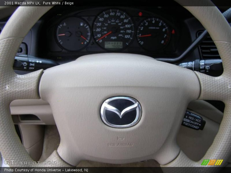 Pure White / Beige 2001 Mazda MPV LX