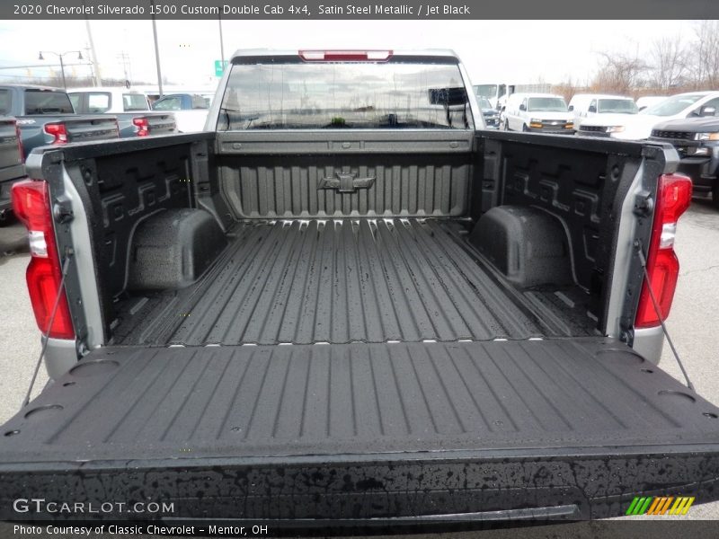 Satin Steel Metallic / Jet Black 2020 Chevrolet Silverado 1500 Custom Double Cab 4x4