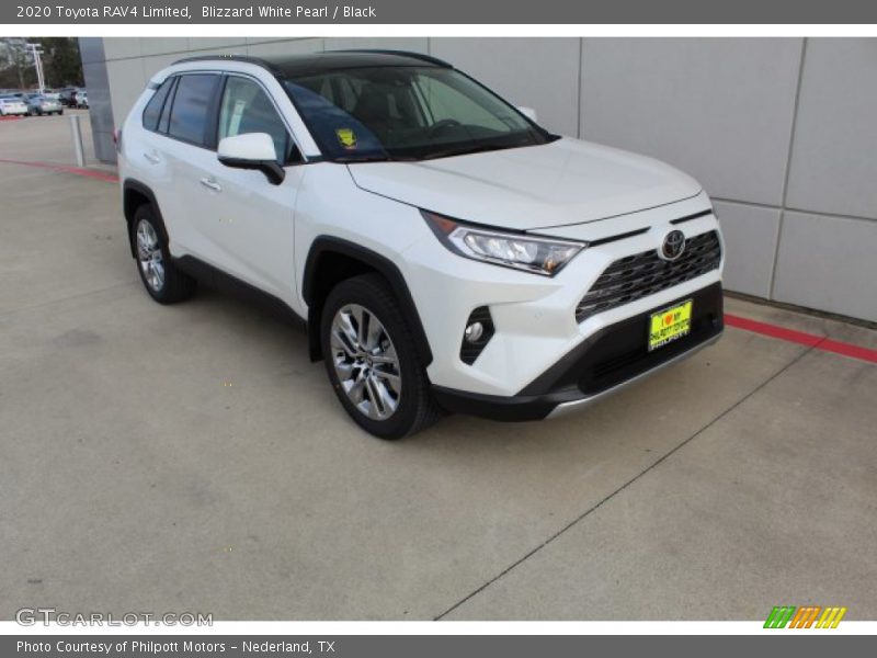 Blizzard White Pearl / Black 2020 Toyota RAV4 Limited