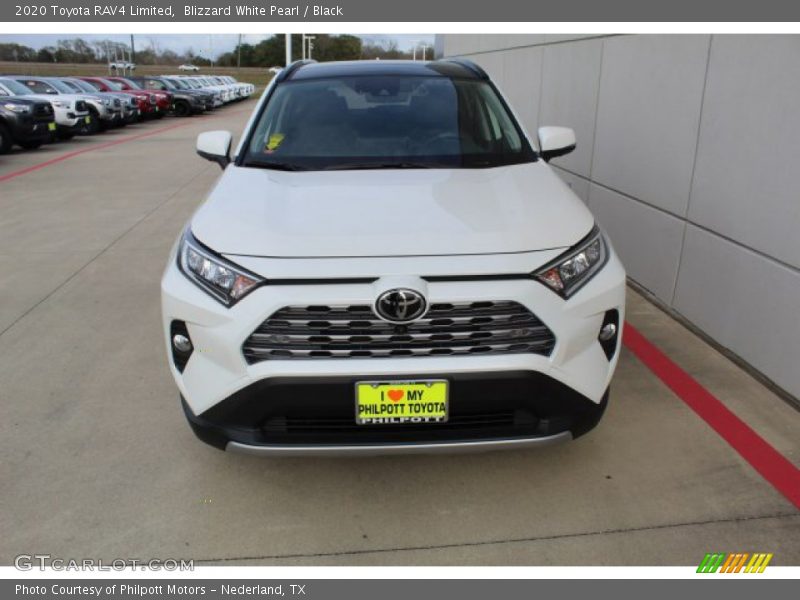 Blizzard White Pearl / Black 2020 Toyota RAV4 Limited