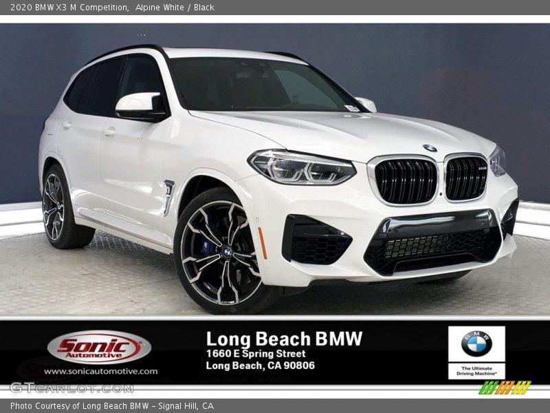 Alpine White / Black 2020 BMW X3 M Competition