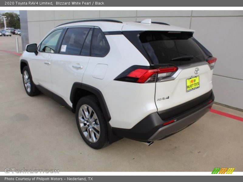 Blizzard White Pearl / Black 2020 Toyota RAV4 Limited