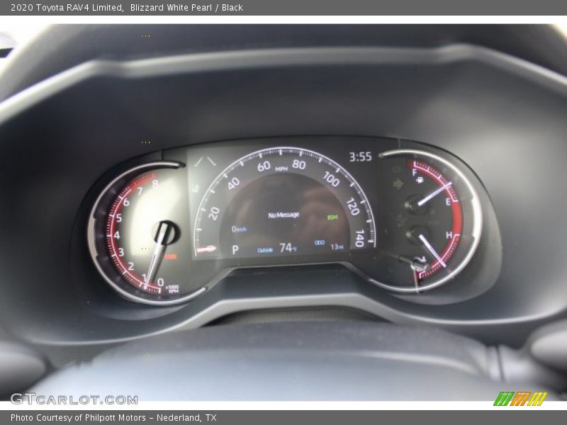 Blizzard White Pearl / Black 2020 Toyota RAV4 Limited