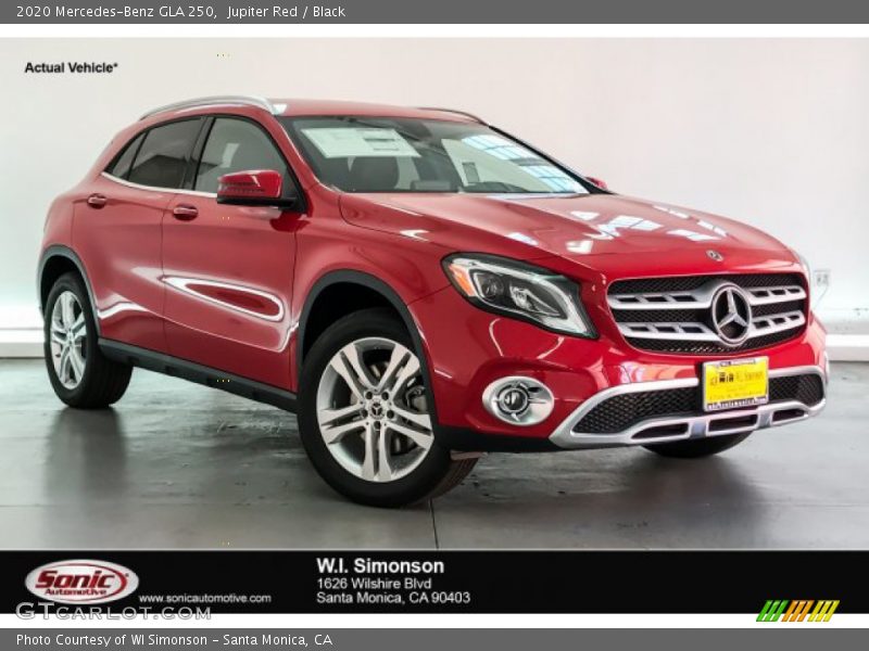 Jupiter Red / Black 2020 Mercedes-Benz GLA 250