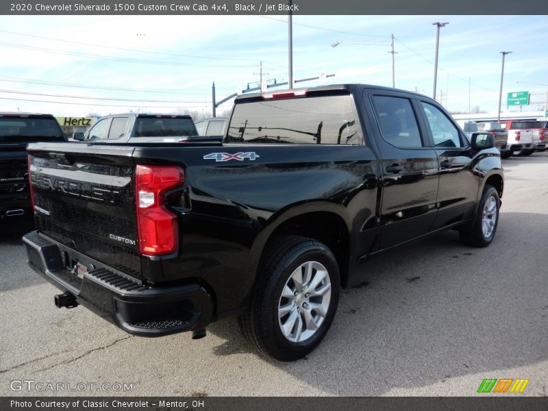 Black / Jet Black 2020 Chevrolet Silverado 1500 Custom Crew Cab 4x4