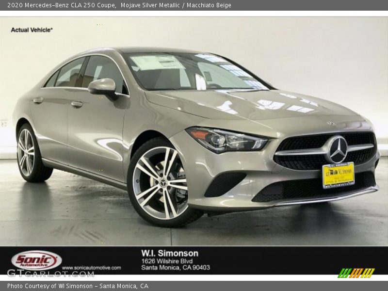 Mojave Silver Metallic / Macchiato Beige 2020 Mercedes-Benz CLA 250 Coupe
