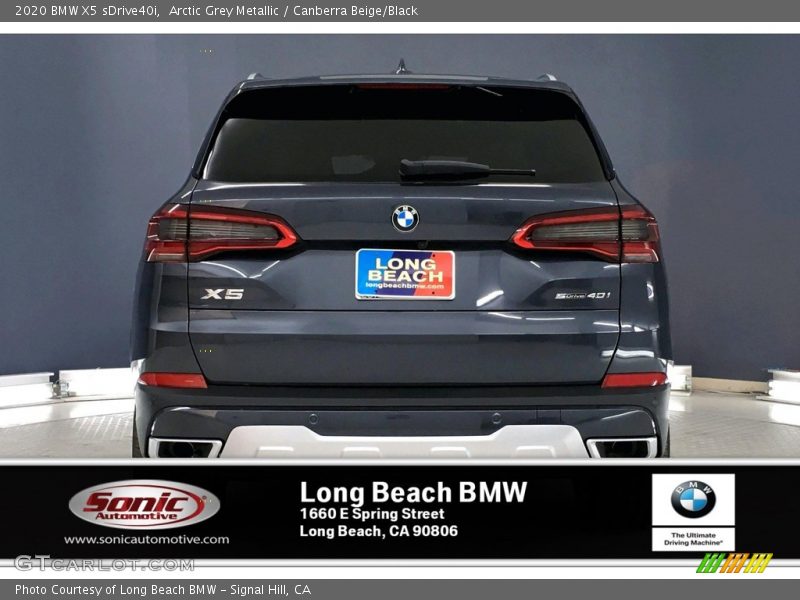 Arctic Grey Metallic / Canberra Beige/Black 2020 BMW X5 sDrive40i