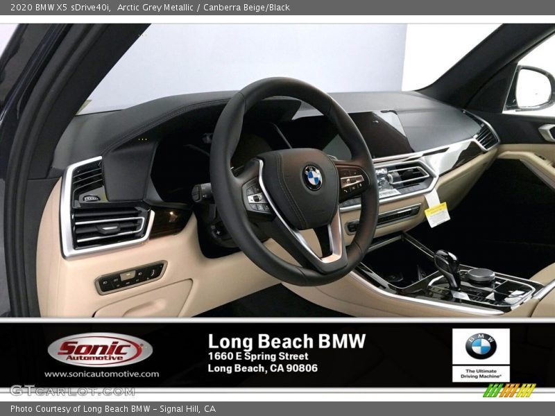 Arctic Grey Metallic / Canberra Beige/Black 2020 BMW X5 sDrive40i