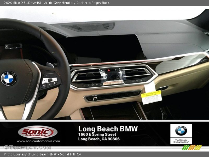 Arctic Grey Metallic / Canberra Beige/Black 2020 BMW X5 sDrive40i