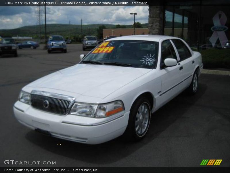 Vibrant White / Medium Parchment 2004 Mercury Grand Marquis LS Ultimate Edition