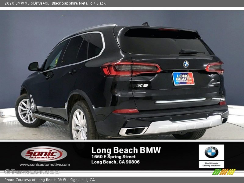 Black Sapphire Metallic / Black 2020 BMW X5 xDrive40i