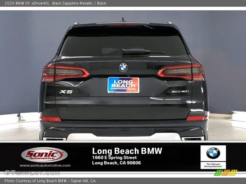 Black Sapphire Metallic / Black 2020 BMW X5 xDrive40i