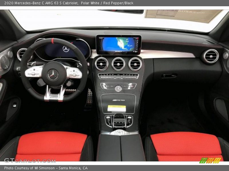Dashboard of 2020 C AMG 63 S Cabriolet