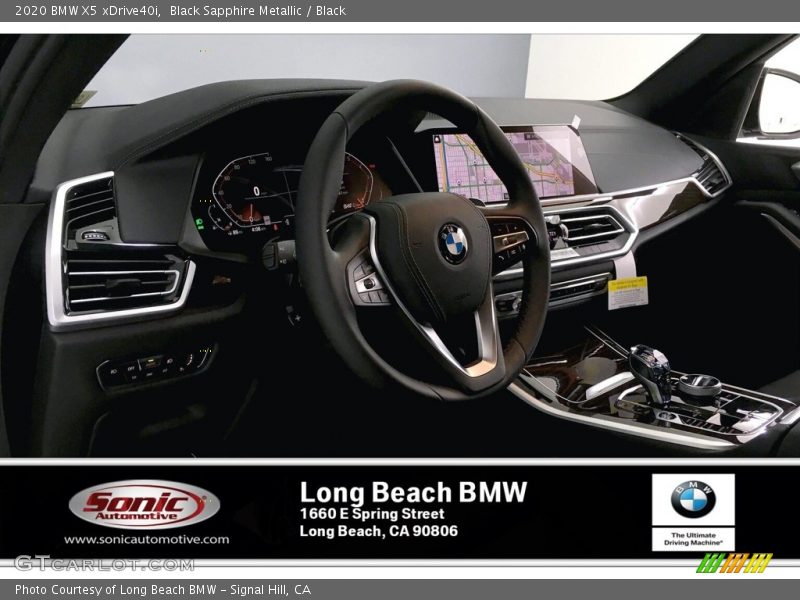 Black Sapphire Metallic / Black 2020 BMW X5 xDrive40i