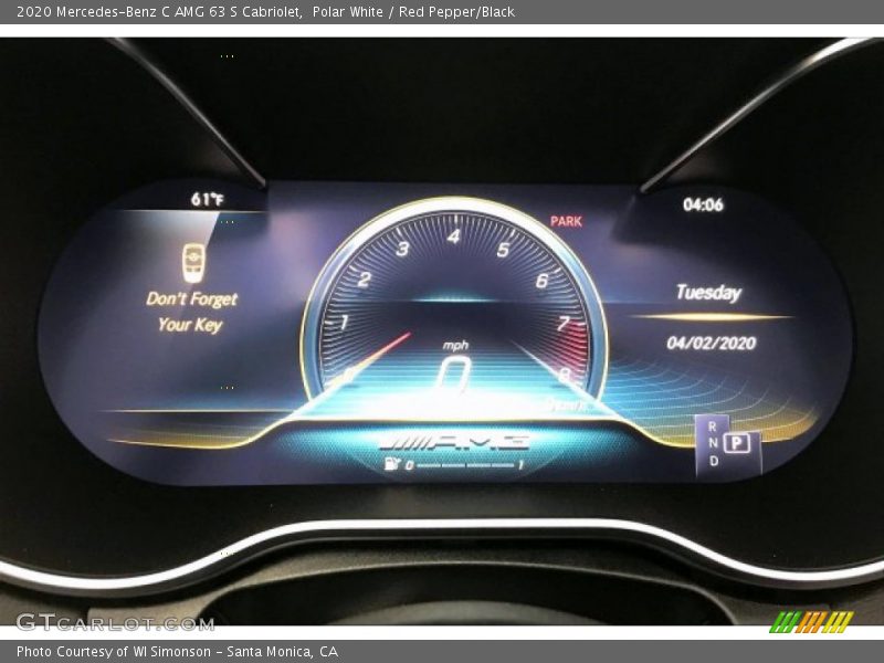  2020 C AMG 63 S Cabriolet AMG 63 S Cabriolet Gauges