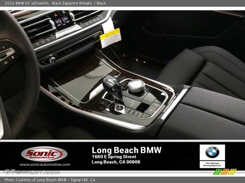 Black Sapphire Metallic / Black 2020 BMW X5 xDrive40i