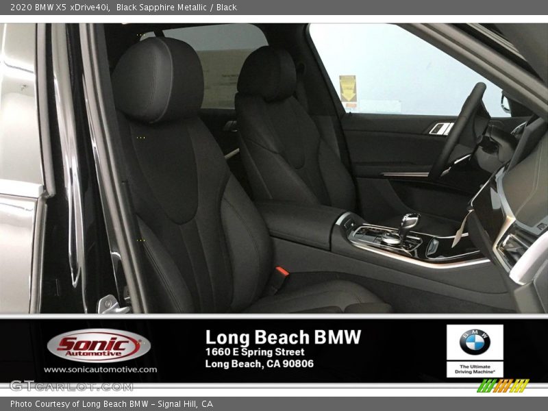 Black Sapphire Metallic / Black 2020 BMW X5 xDrive40i