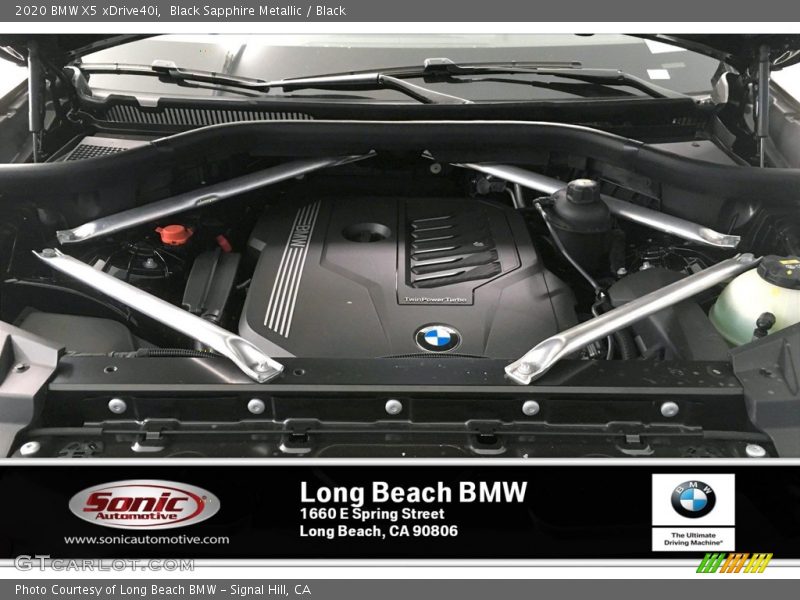 Black Sapphire Metallic / Black 2020 BMW X5 xDrive40i