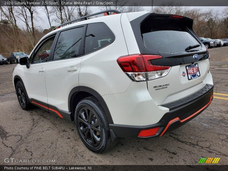 Crystal White Pearl / Gray Sport 2020 Subaru Forester 2.5i Sport
