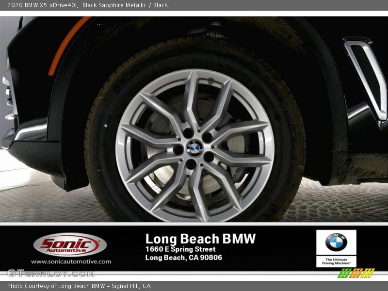 Black Sapphire Metallic / Black 2020 BMW X5 xDrive40i