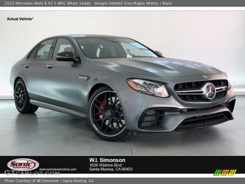 designo Selenite Grey Magno (Matte) / Black 2020 Mercedes-Benz E 63 S AMG 4Matic Sedan