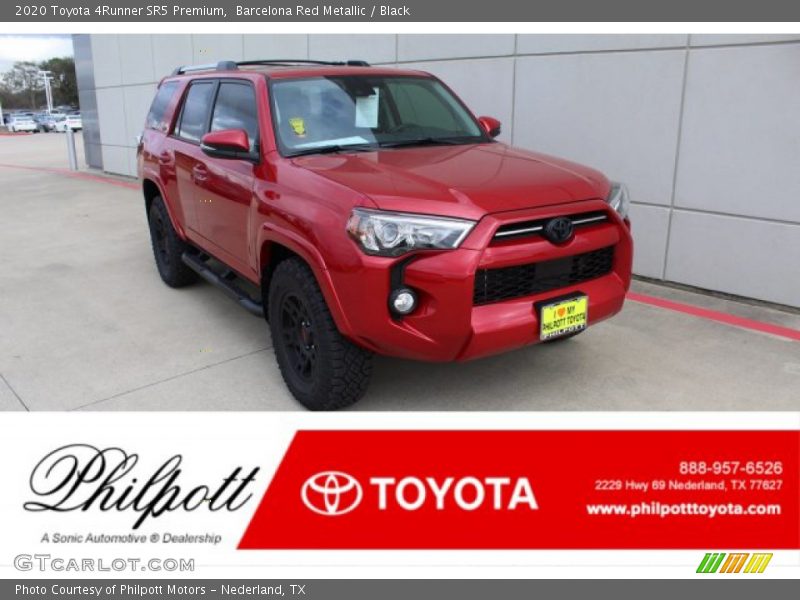 Barcelona Red Metallic / Black 2020 Toyota 4Runner SR5 Premium