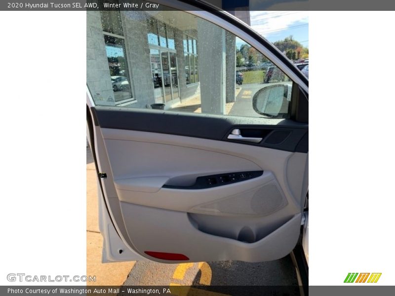 Winter White / Gray 2020 Hyundai Tucson SEL AWD