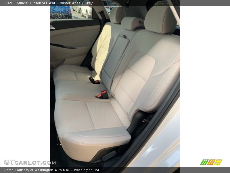 Winter White / Gray 2020 Hyundai Tucson SEL AWD