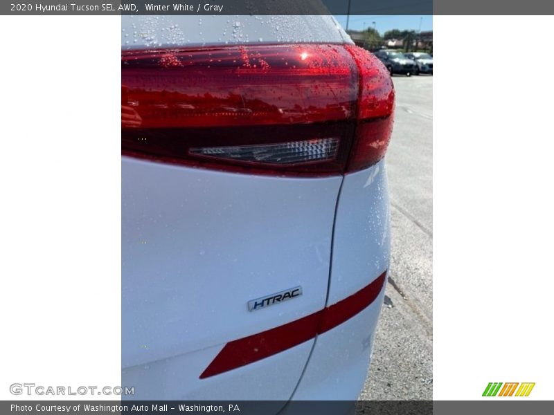 Winter White / Gray 2020 Hyundai Tucson SEL AWD
