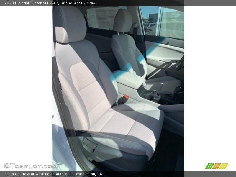 Winter White / Gray 2020 Hyundai Tucson SEL AWD