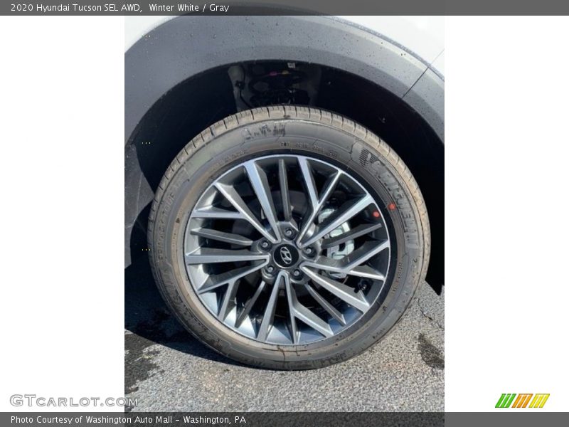Winter White / Gray 2020 Hyundai Tucson SEL AWD