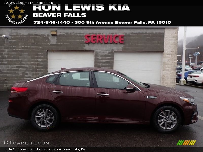Sangria / Black 2020 Kia Optima LX