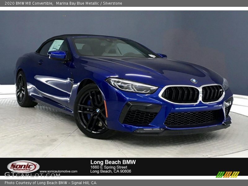 Marina Bay Blue Metallic / Silverstone 2020 BMW M8 Convertible