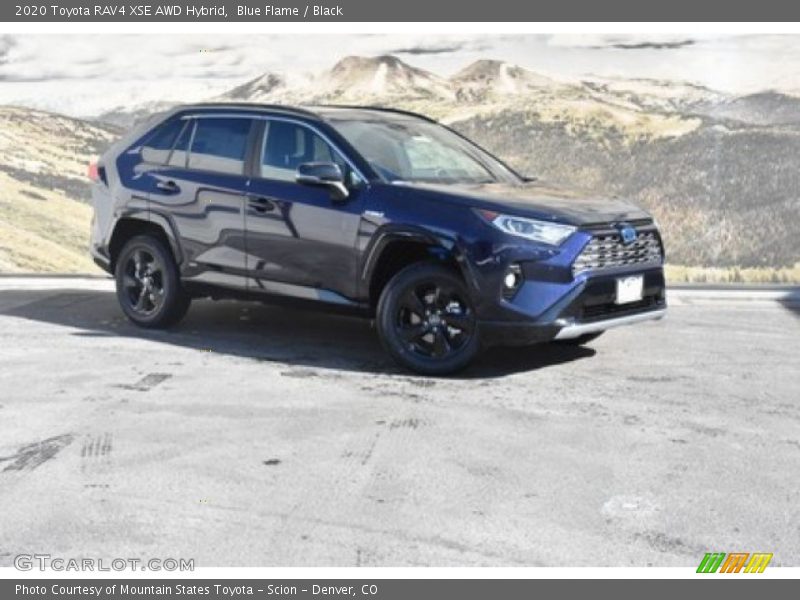 Blue Flame / Black 2020 Toyota RAV4 XSE AWD Hybrid