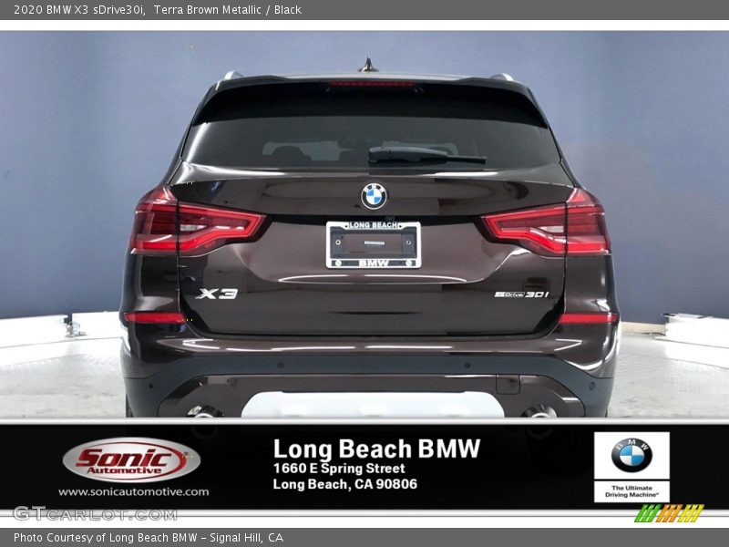 Terra Brown Metallic / Black 2020 BMW X3 sDrive30i