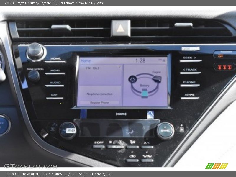 Predawn Gray Mica / Ash 2020 Toyota Camry Hybrid LE